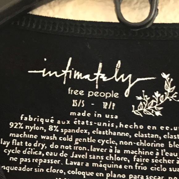 New Free People Bodysuit xs/s black - Picture 7 of 7